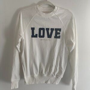 Spiritual Gangster White Love Sweatshirt XS